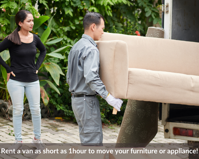 Rent a van as short as 1hour to move your furniture or appliance (4)